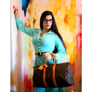 Louis Vuitton Keepall Duffle 45 FRENCH COMPANY Brown Canvas Monogram